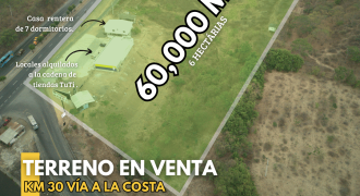 En Venta Terreno con Construcción en Vía La Costa, Ubicado en El Km 30.